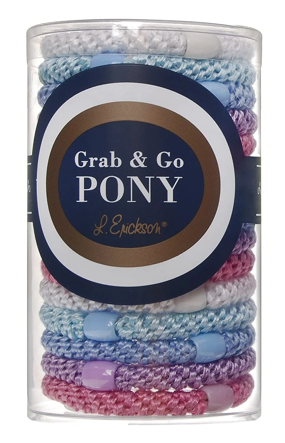 L Erickson Grab & Go Pony Tube 15 Pack