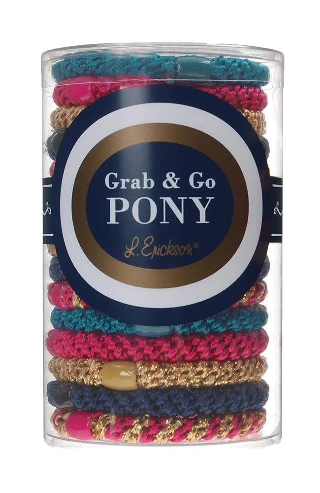 L Erickson Grab & Go Pony Tube 15 Pack