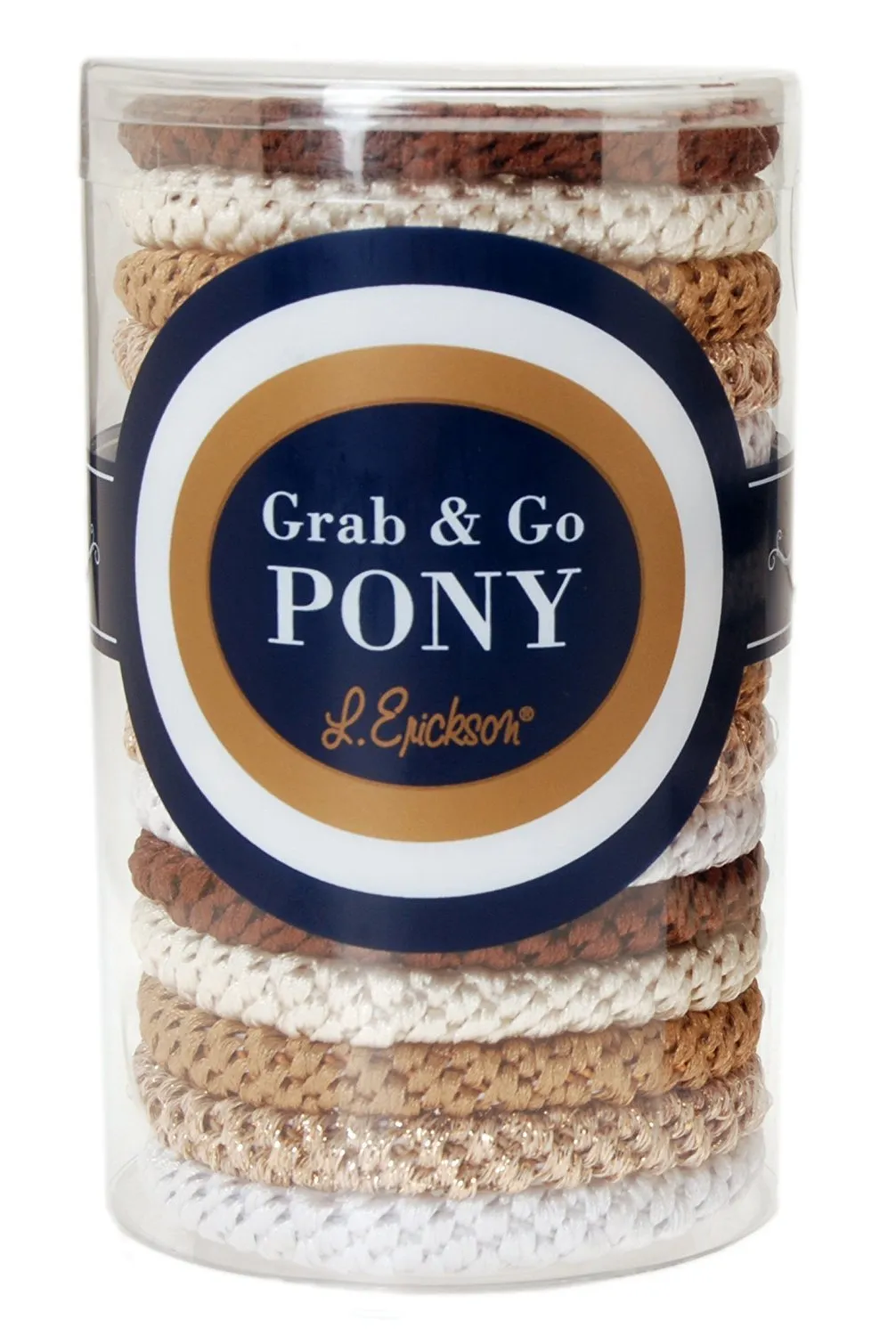 L Erickson Grab & Go Pony Tube 15 Pack
