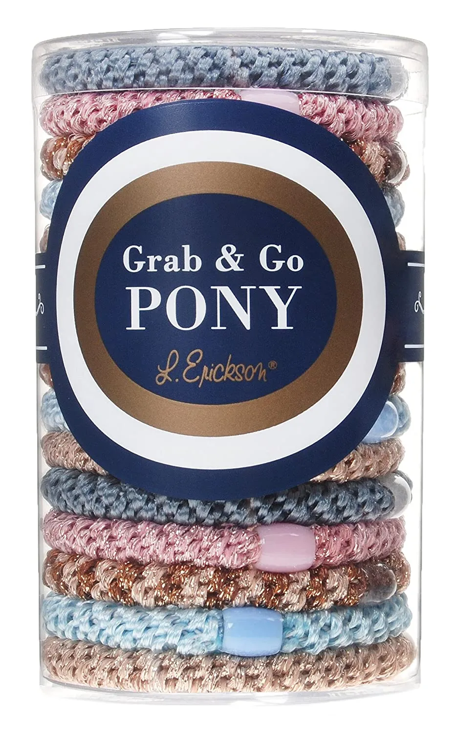 L Erickson Grab & Go Pony Tube 15 Pack