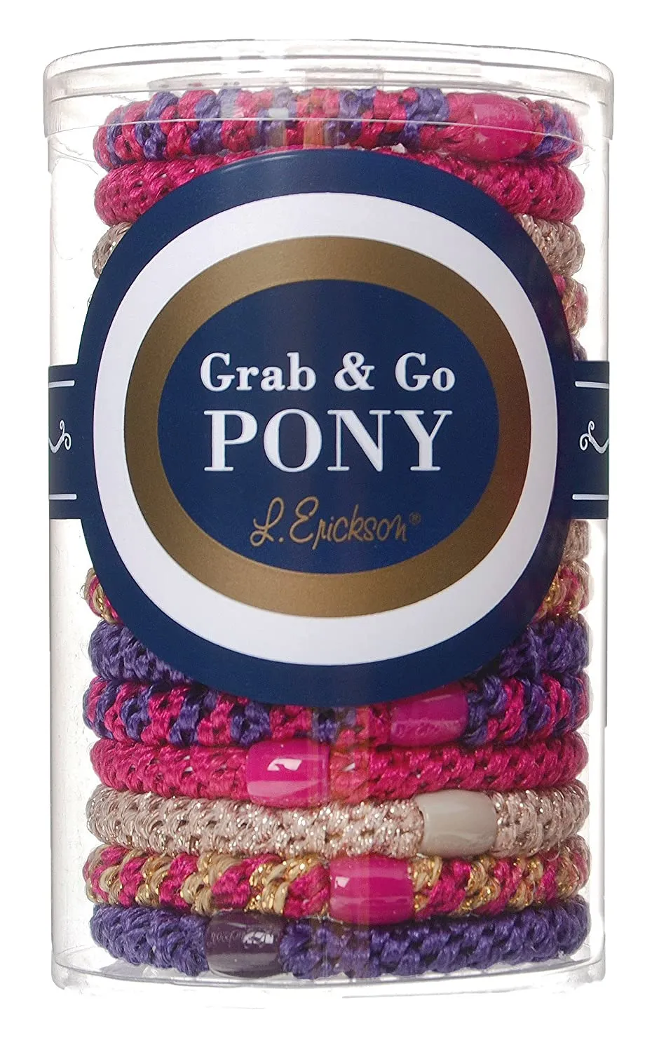 L Erickson Grab & Go Pony Tube 15 Pack
