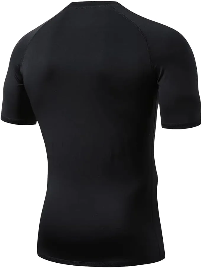 LAFROI Men's Long Sleeve UPF 50  Baselayer Performance Compression Shirt Rash Guard-CLY08D
