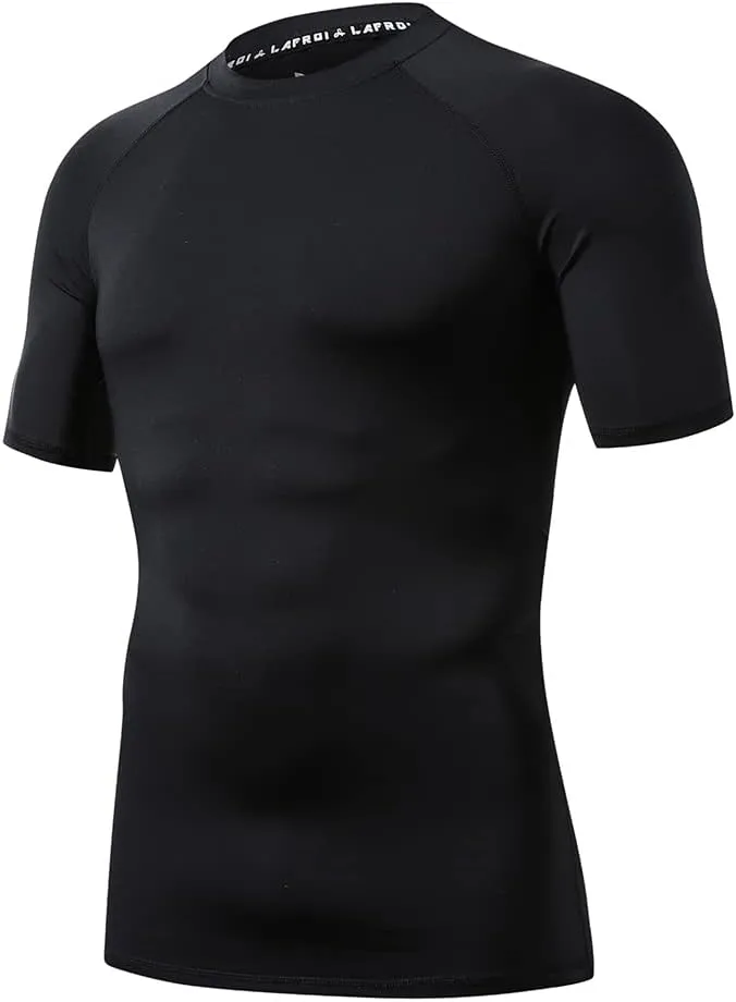 LAFROI Men's Long Sleeve UPF 50  Baselayer Performance Compression Shirt Rash Guard-CLY08D