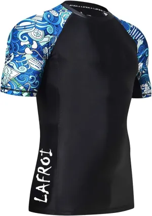 LAFROI Men's Long Sleeve UPF 50  Baselayer Skins Performance Fit Compression Rash Guard-CLY02D