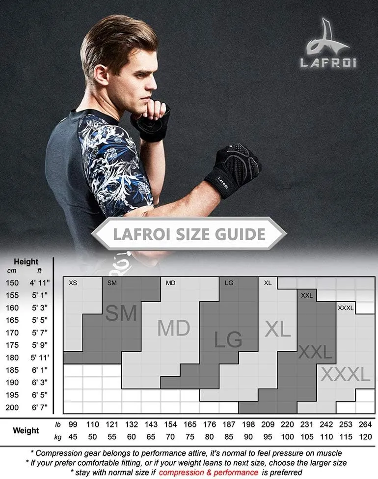 LAFROI Men's Long Sleeve UPF 50  Baselayer Skins Performance Fit Compression Rash Guard-CLY02D
