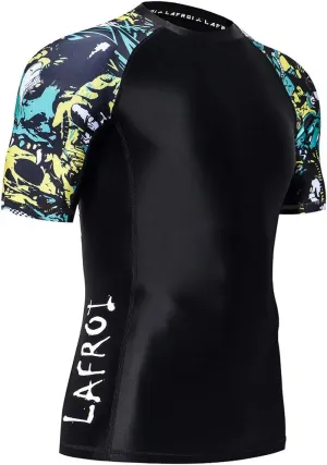 LAFROI Men's Long Sleeve UPF 50  Baselayer Skins Performance Fit Compression Rash Guard-CLY02D