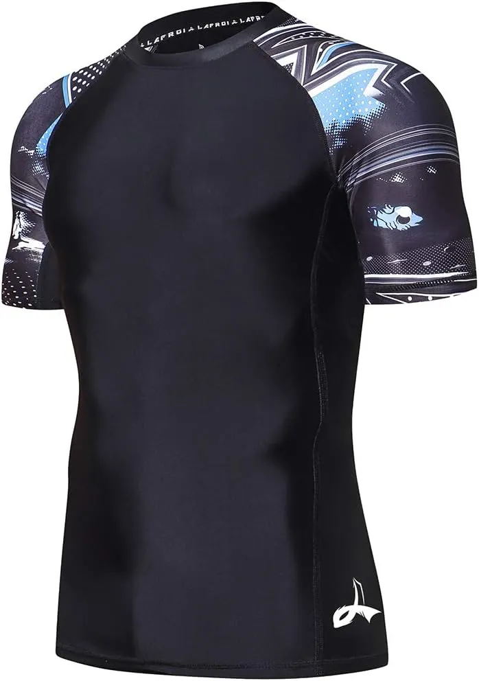 LAFROI Men's Long Sleeve UPF 50  Baselayer Skins Performance Fit Compression Rash Guard-CLY02D