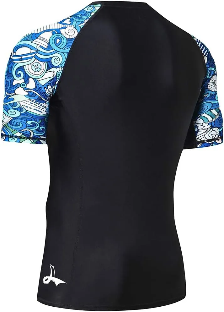 LAFROI Men's Long Sleeve UPF 50  Baselayer Skins Performance Fit Compression Rash Guard-CLY02D