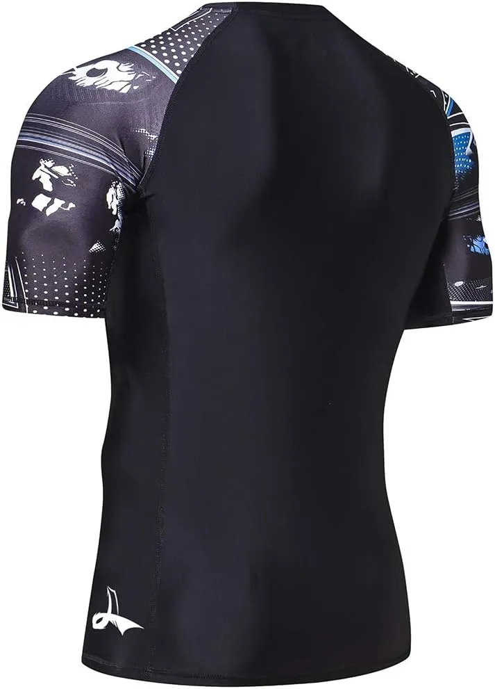 LAFROI Men's Long Sleeve UPF 50  Baselayer Skins Performance Fit Compression Rash Guard-CLY02D