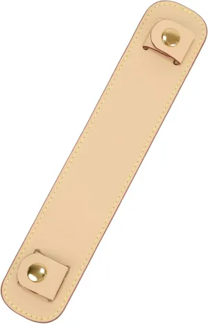 Lambskin Leather Shoulder Strap Pad for Designer Trendy Bags,Detachable Replacement Pressure Relief Cover for Women Tote Bag Handbag Purse Backpack【Beige,Gold Studs】