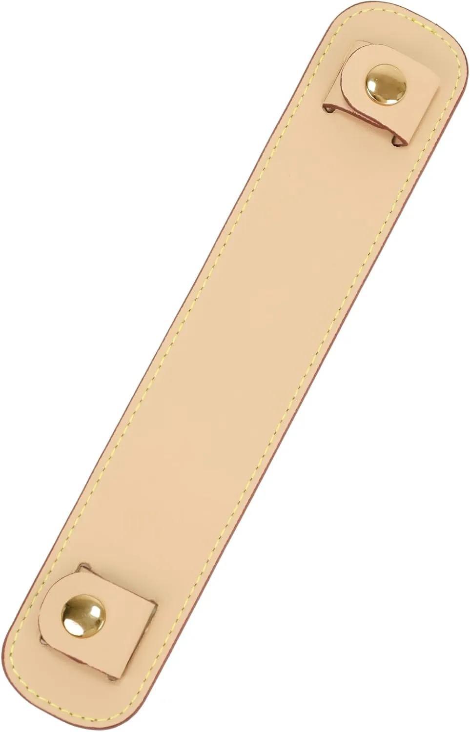 Lambskin Leather Shoulder Strap Pad for Designer Trendy Bags,Detachable Replacement Pressure Relief Cover for Women Tote Bag Handbag Purse Backpack【Beige,Gold Studs】