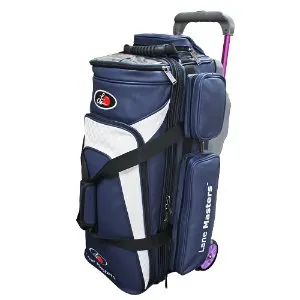Lane Master Premium Saffiano  3 ball roller bag / Navy