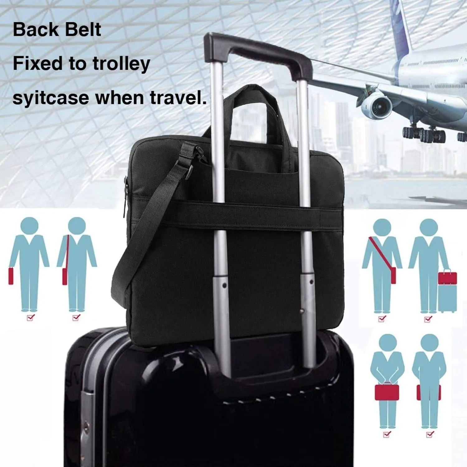 Laptop Shoulder Bag Laptop Bag Computer Bag Bowling Ball Messenger Bag for Unisex