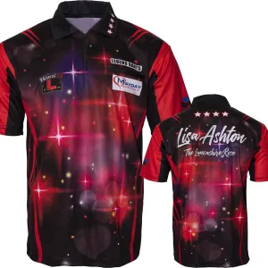 *Legend Darts - Lisa Ashton - Dart Shirt - The Lancashire Rose - Red