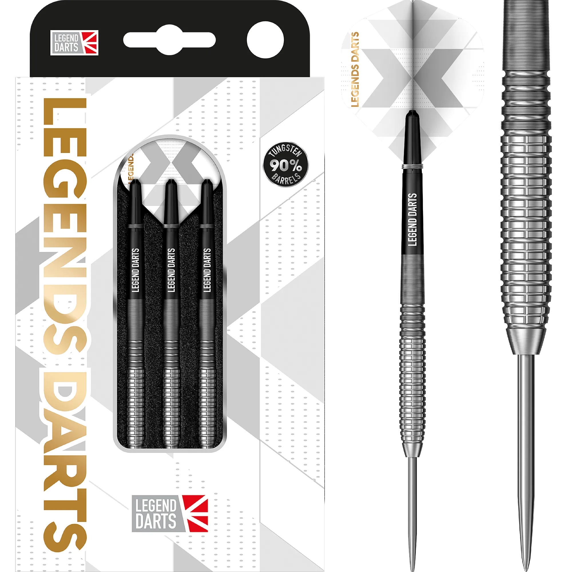 Legend Darts - Steel Tip - 90% Tungsten - Pro Series - V24 - Micro Rear