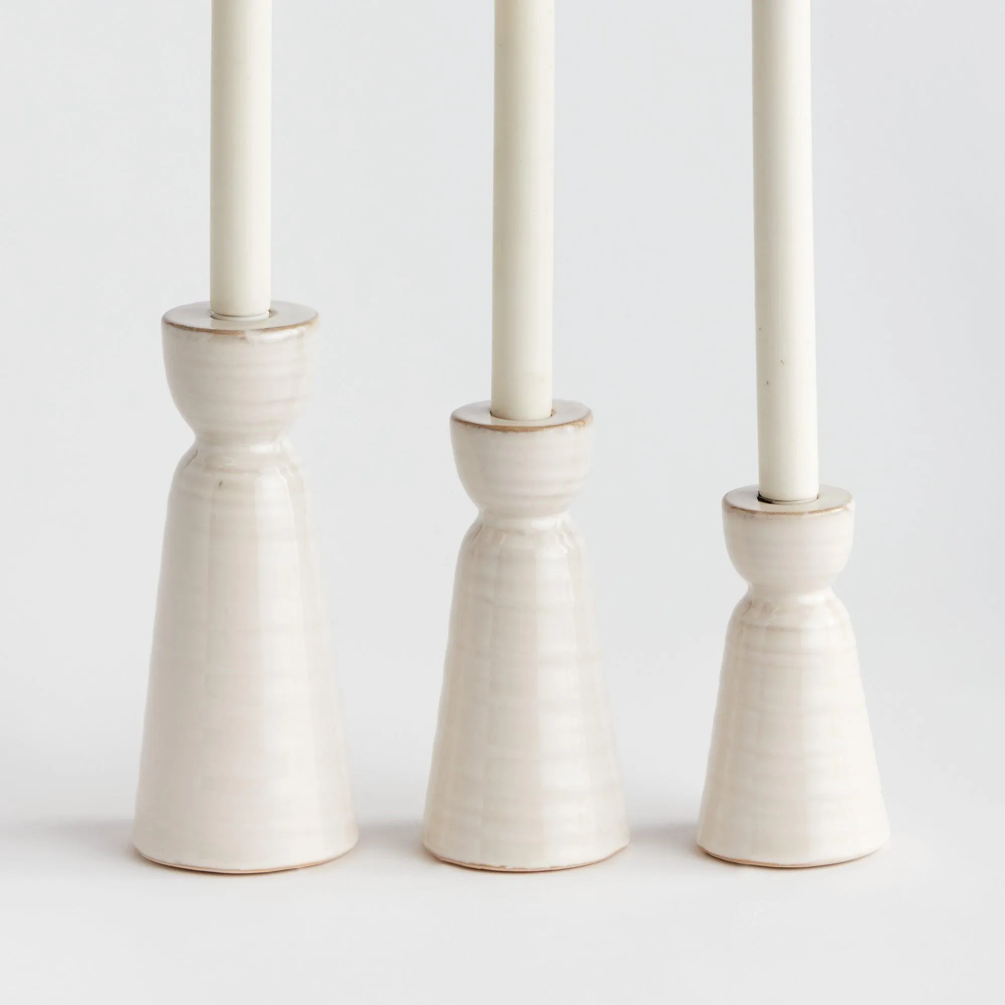 Libbey Taper Holders, Set Of 3
