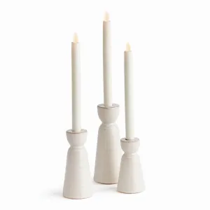 Libbey Taper Holders, Set Of 3