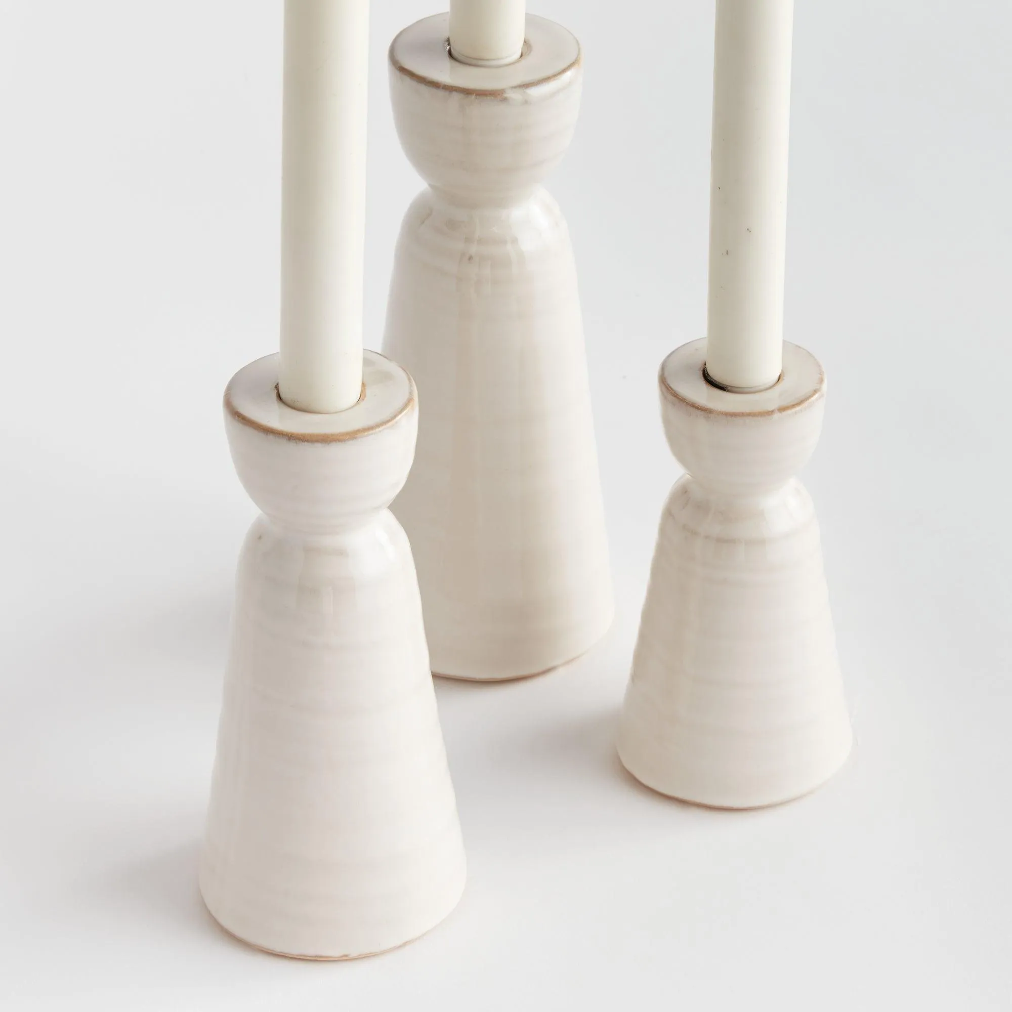 Libbey Taper Holders, Set Of 3