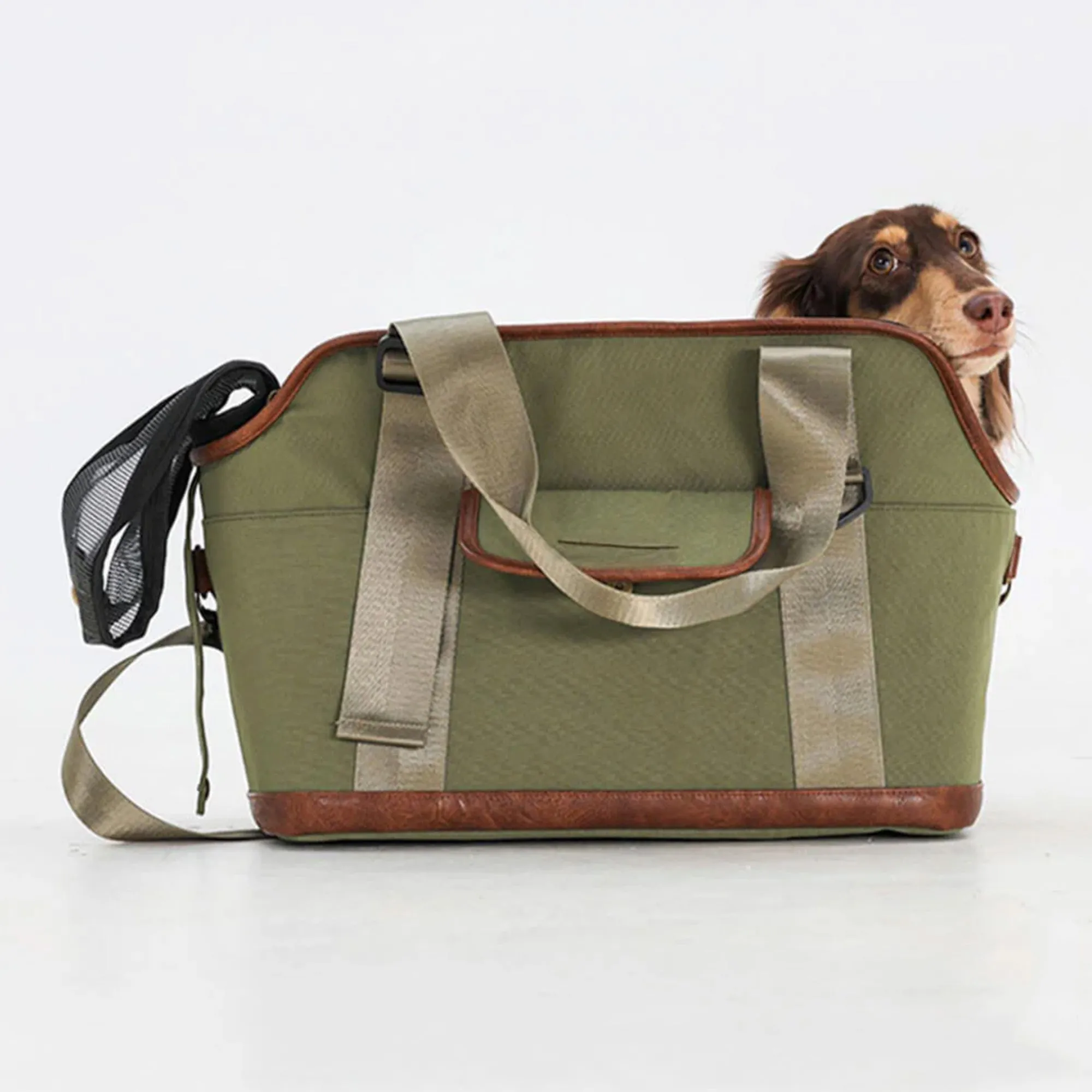 Lightweight Contrast Color Waterproof Multi-Function Dog & Cat Travel Tote Bag - Final Sale