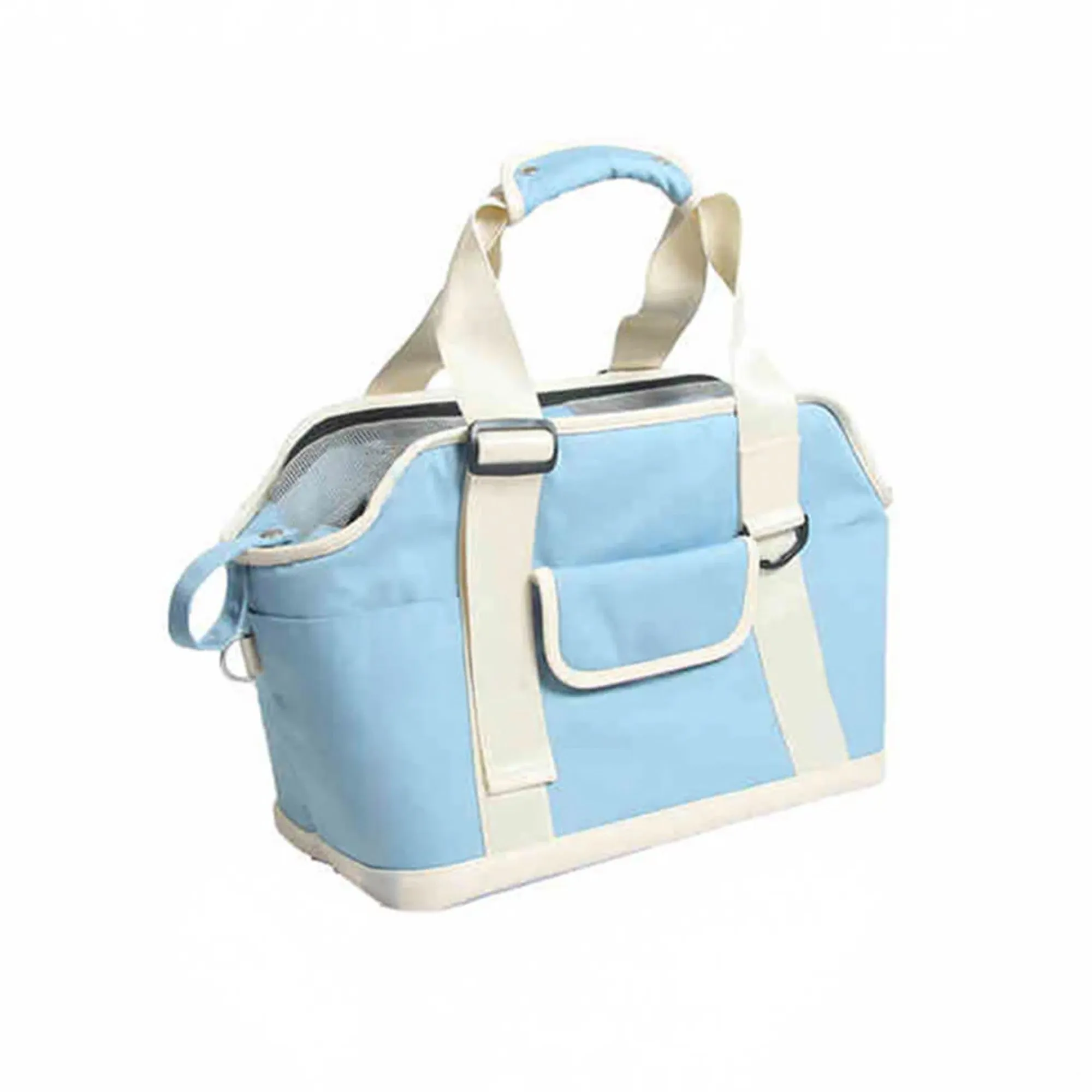 Lightweight Contrast Color Waterproof Multi-Function Dog & Cat Travel Tote Bag - Final Sale
