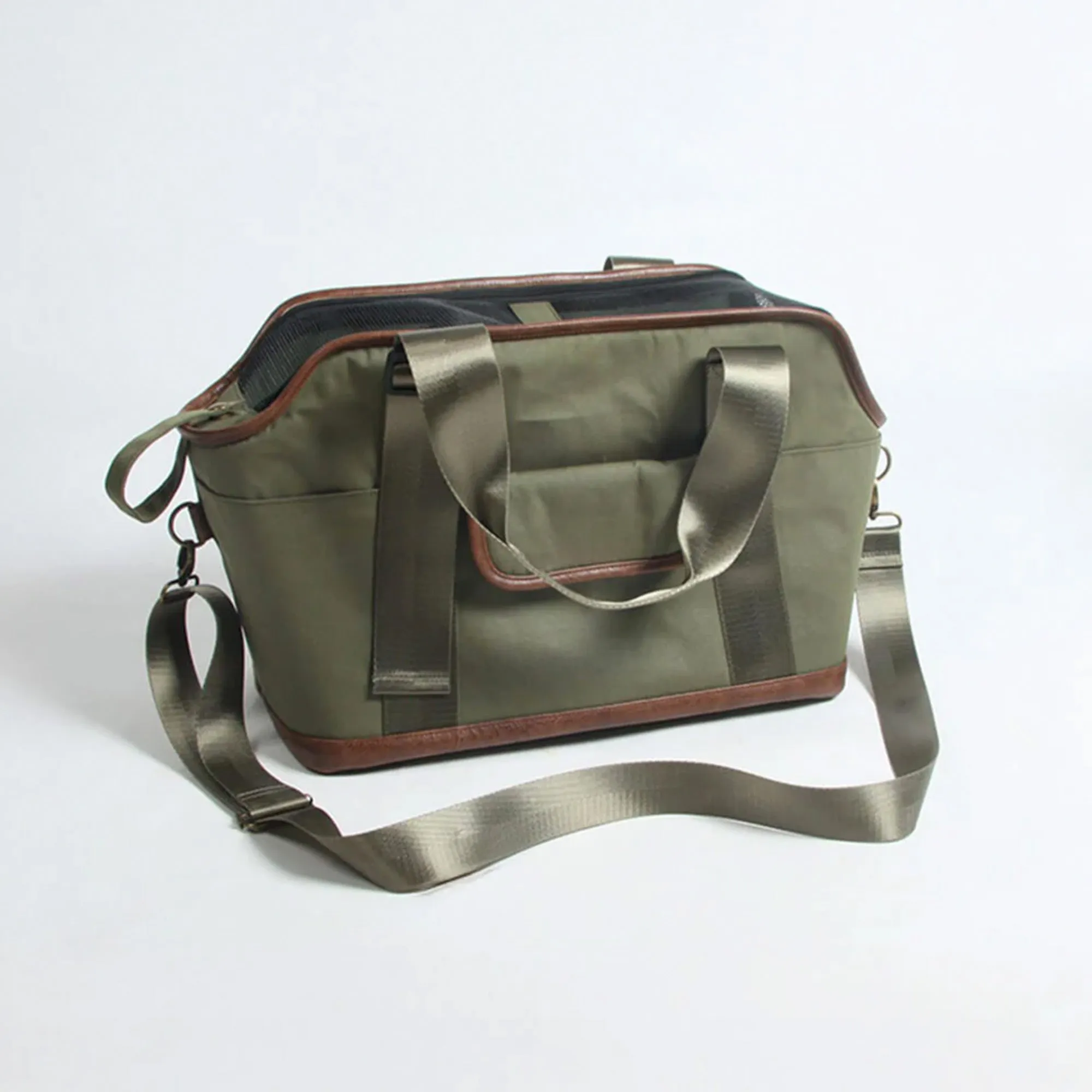 Lightweight Contrast Color Waterproof Multi-Function Dog & Cat Travel Tote Bag - Final Sale