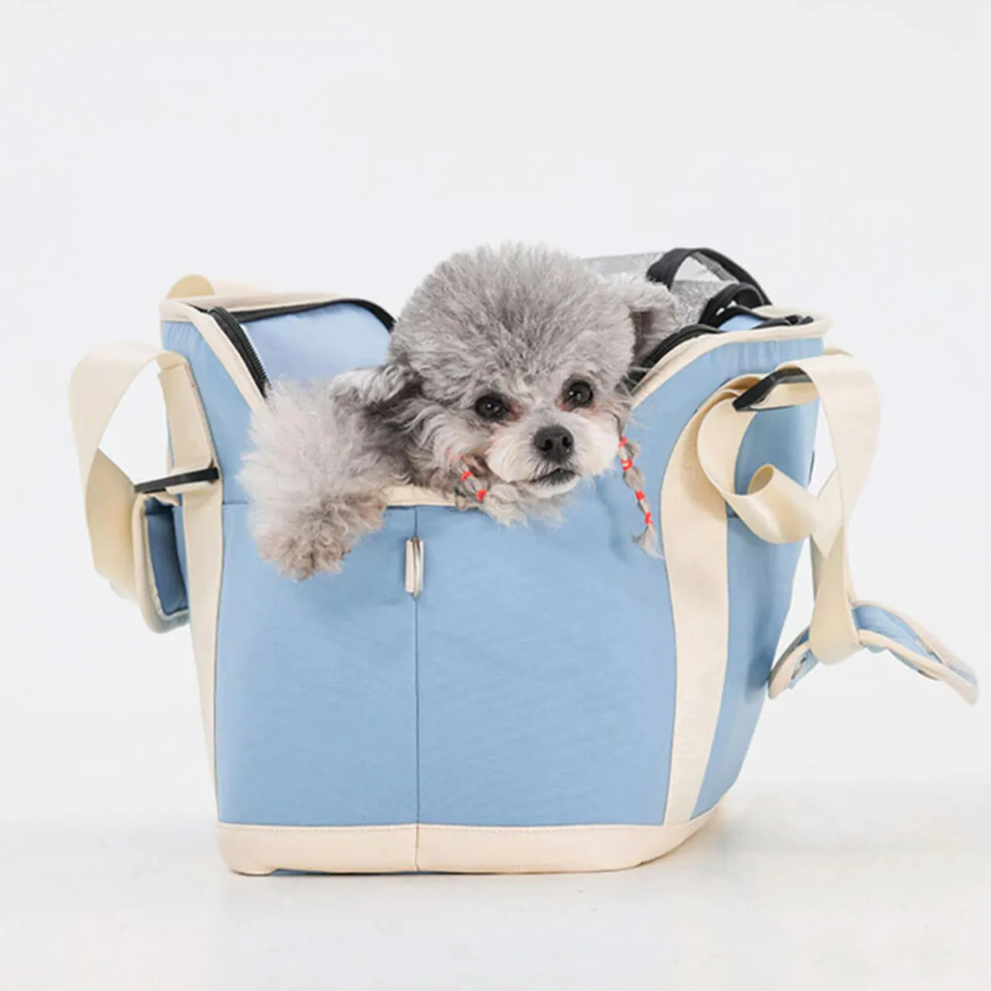 Lightweight Contrast Color Waterproof Multi-Function Dog & Cat Travel Tote Bag - Final Sale