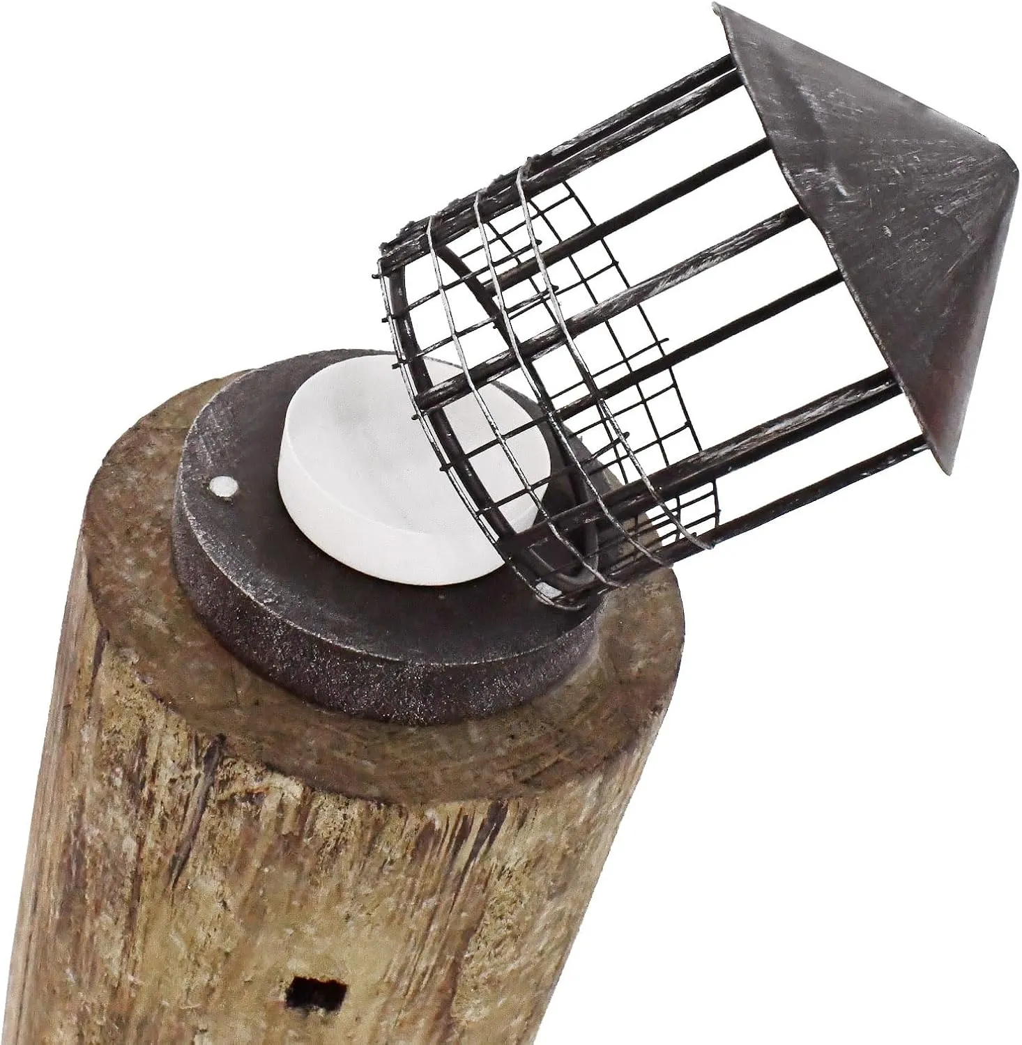 Linfevisi Wooden Lighthouse Candle Holders Decorative Tea Light Holder Ocean Beach Nautical Coastal Mini Standing Lighthouses Figurines Rustic for Home Decor Bathroom Table Party Wedding 14 Inches