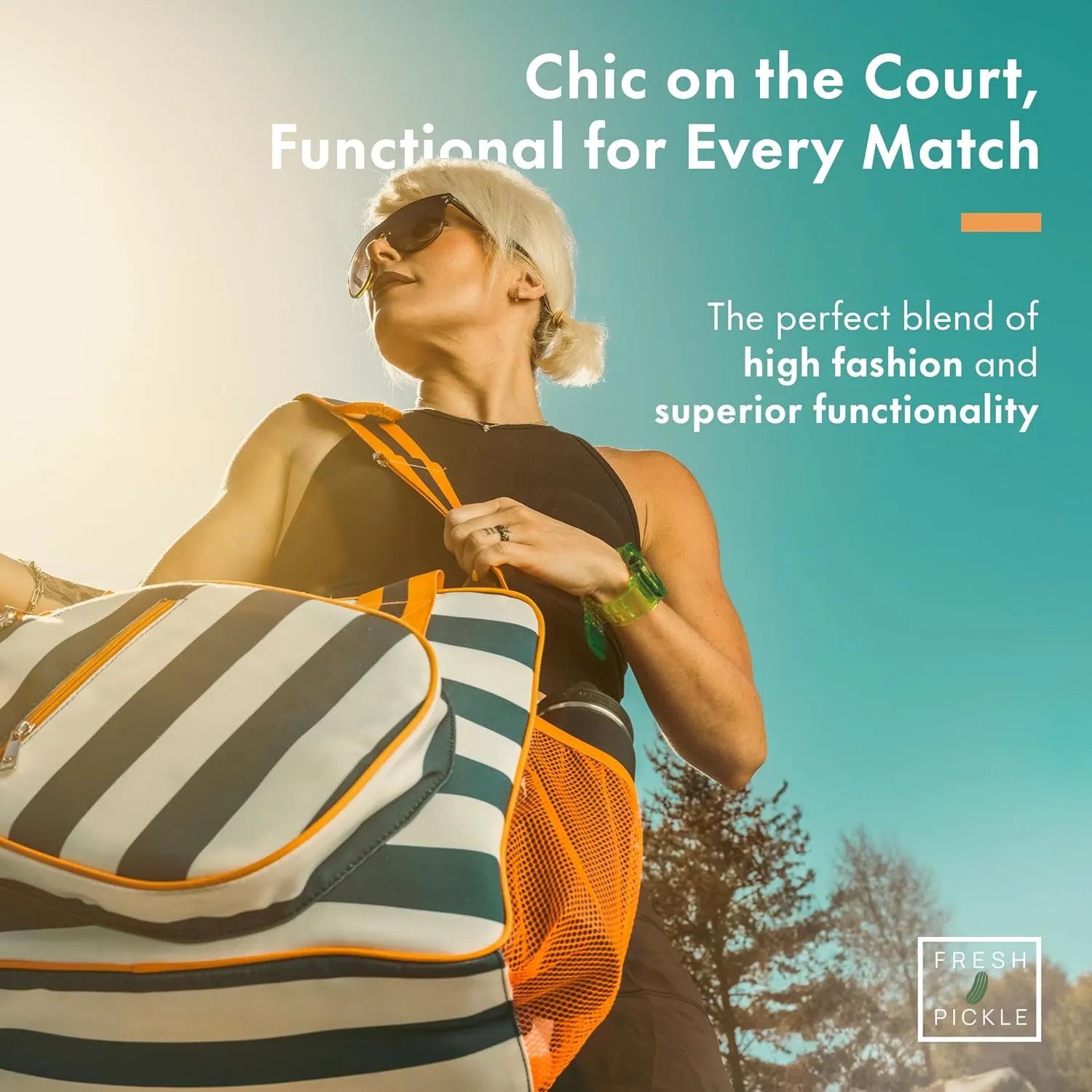 Lola Pickleball Tote - Designer Series Pickleball Bag for Women | Premium Pickleball Accessories for Women, Fashion-Forward Pickleball Bags, Chic and Durable Pickle Ball Bags