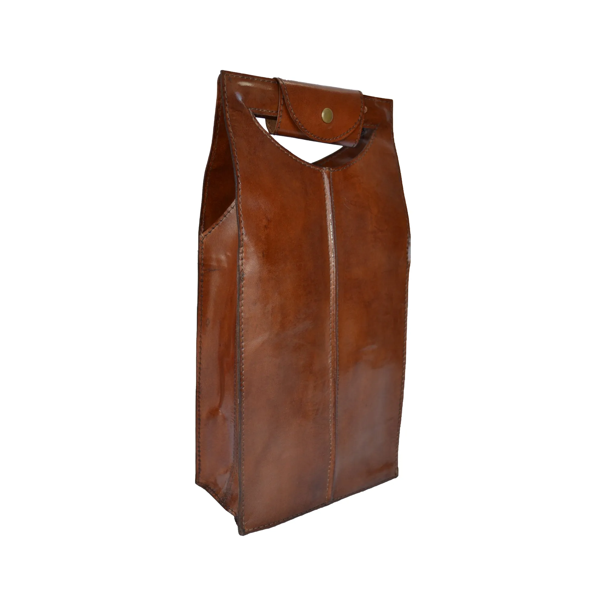 Luxe Leather Double Wine Carrier (6 Colors To Choose)