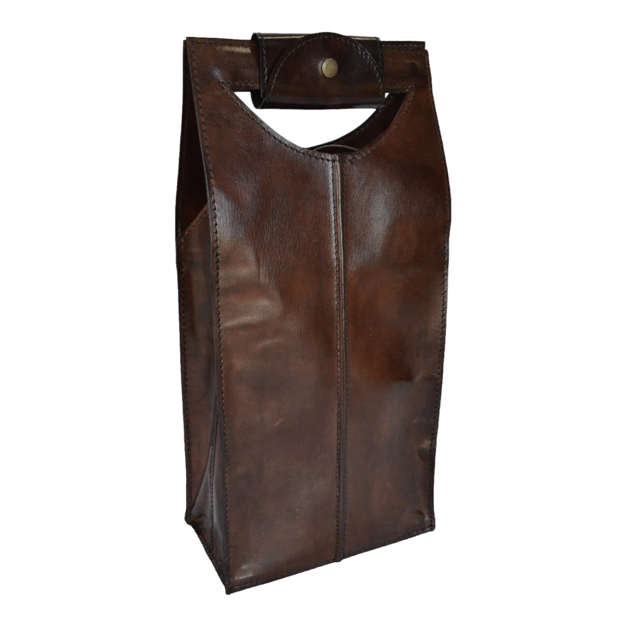 Luxe Leather Double Wine Carrier (6 Colors To Choose)