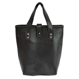 Luxe Leather Handbag Double Wine Holder