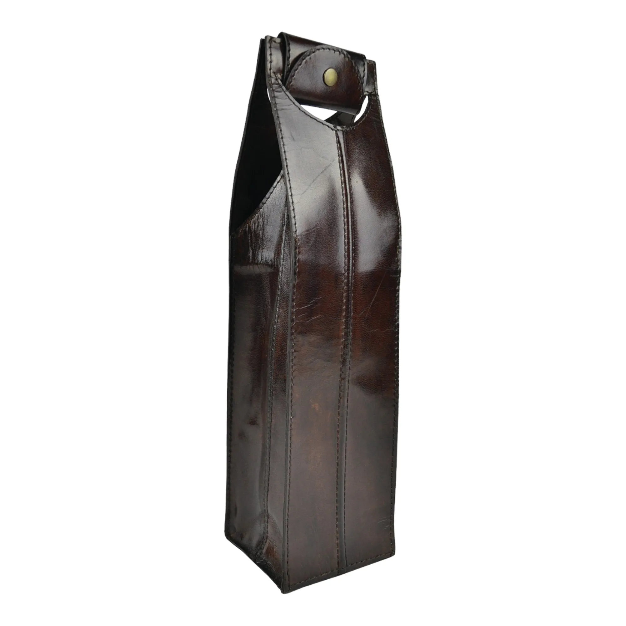 Luxe Leather Single Wine Carrier (5 Colors To Choose)