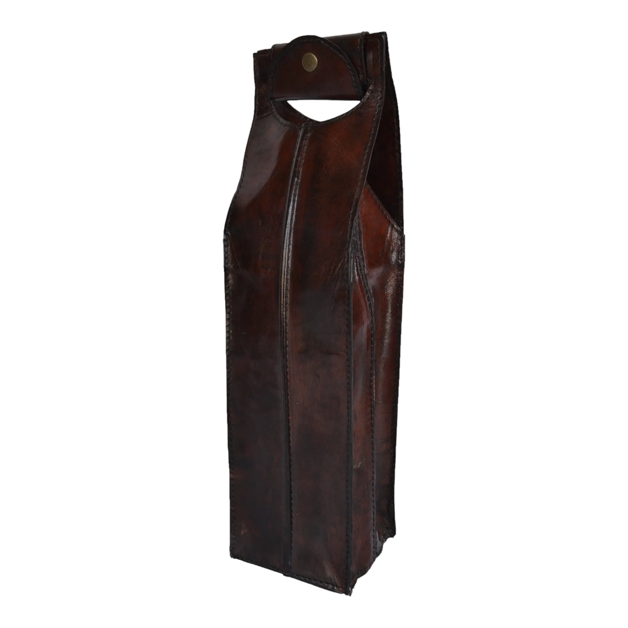 Luxe Leather Single Wine Carrier (5 Colors To Choose)