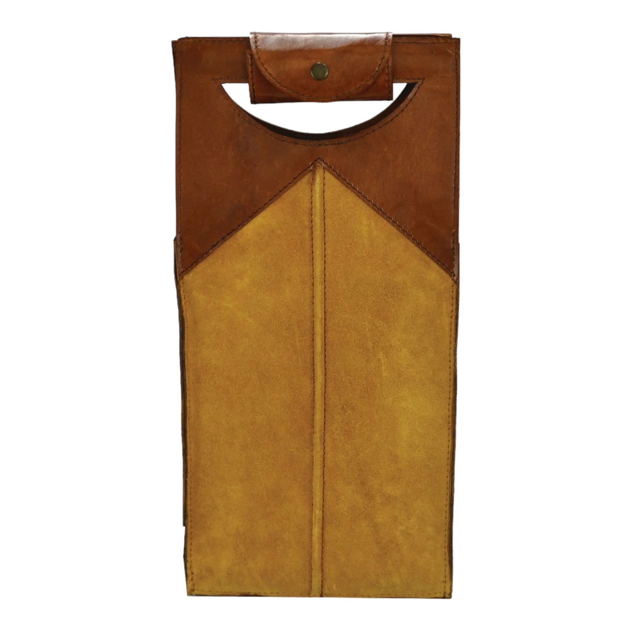 Luxe Leather SUEDE Double Wine Carrier (6 Colors To Choose)