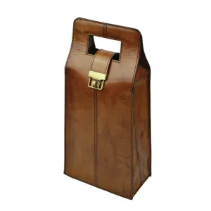 Luxury Leather Duo Wine Holder (2 Colors To Choose)