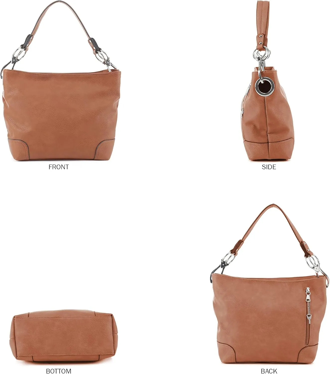 Lydia Concealed Carry Lock and Key Hobo Handbag