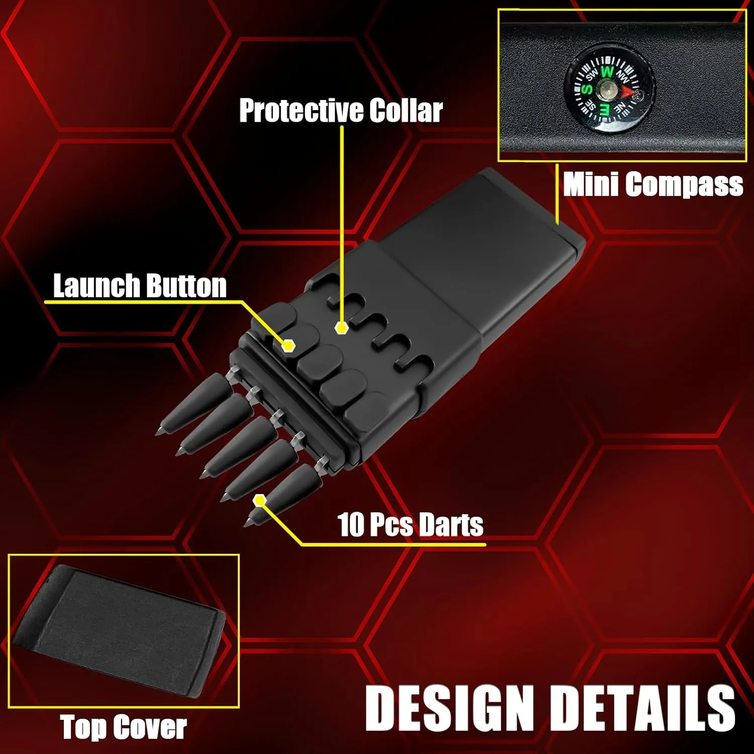 MADSABRE Ballistic Dart Launcher, Metal Darts Accurate Shooting for Hunting Camping Shooting Self-Defense and Survival