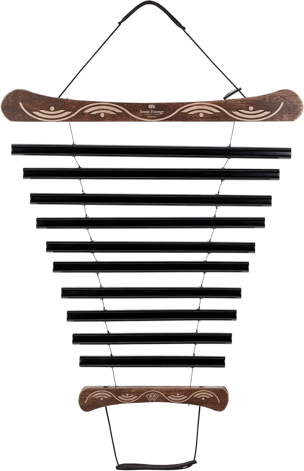 Meinl Sonic Energy Meditation Flow Chimes for Relaxing Sound Healing with Mallet and Bag, 2-Year Warranty (MFC10CMIBK), Black