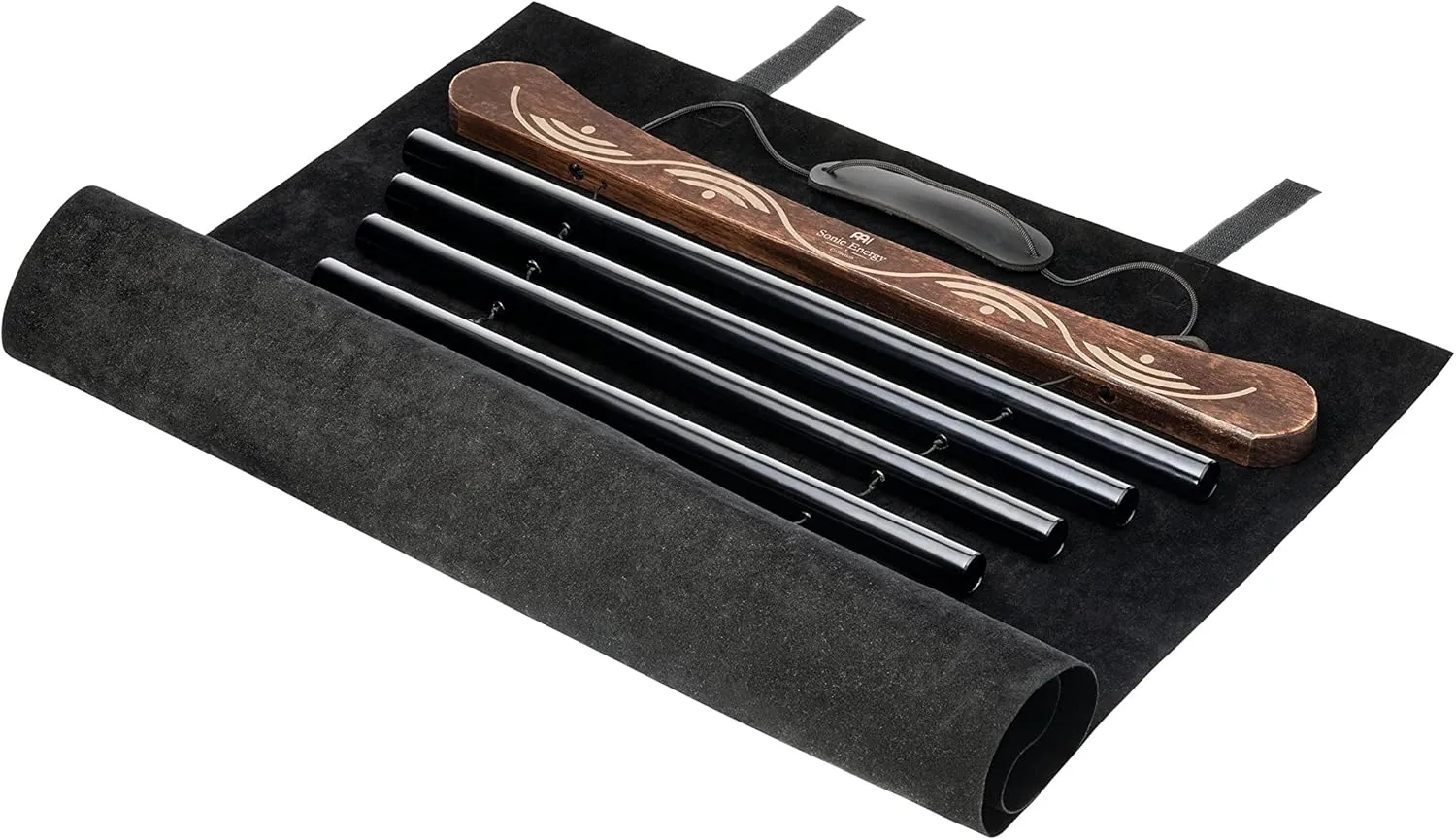 Meinl Sonic Energy Meditation Flow Chimes for Relaxing Sound Healing with Mallet and Bag, 2-Year Warranty (MFC10CMIBK), Black