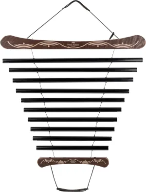 Meinl Sonic Energy Meditation Flow Chimes for Relaxing Sound Healing with Mallet and Bag, Black (MFC10EMIBK)