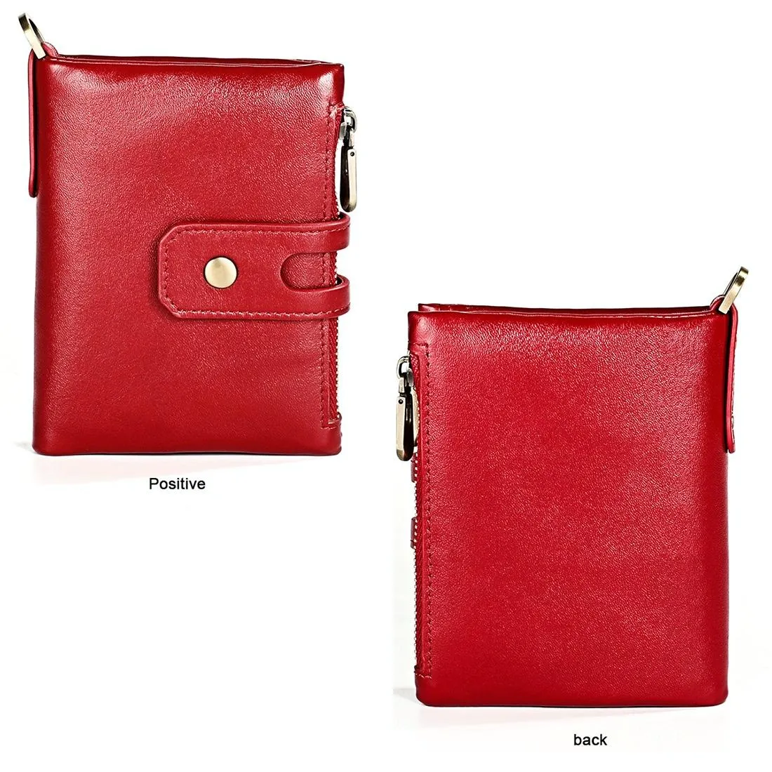 Men Rfid Leather Wallet with Card Slots - Black