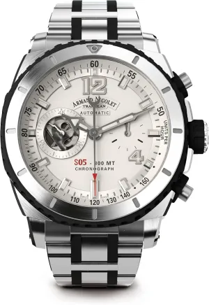 Men's A714AGN-AG-MA4710GN S05 Analog Display Swiss Automatic Silver Watch