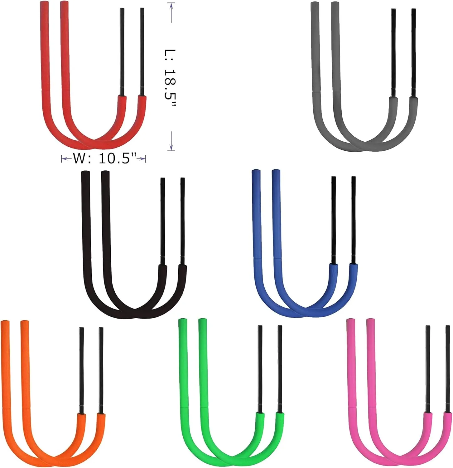 Metal Display Wall Rack Set for SUP Board, Surfboard, Wakeboard, Kiteboard, Snowboard, Longboards, Shortboard Storage Management.
