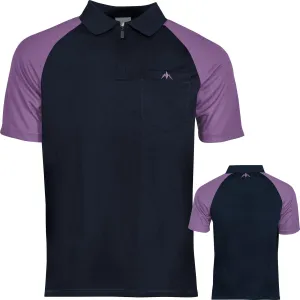 Mission Darts EXOS Cool SL Dart Shirt - Navy Blue & Purple