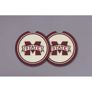 Mississippi State University Car Coasters set of 2