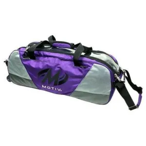 Motiv Ballistix 3 Ball Tote Purple Bowling Bag