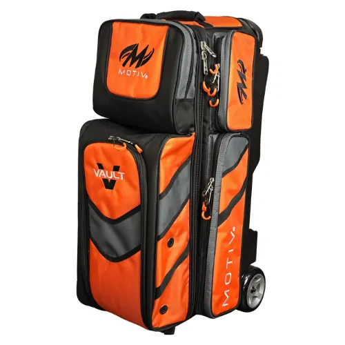 Motiv Vault 3 Ball Roller Tangerine Bowling Bag