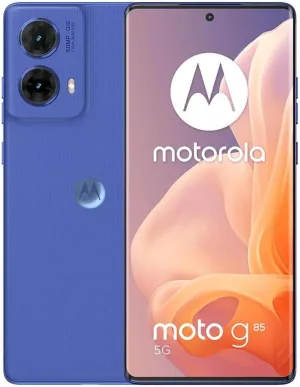 Motorola Moto G85 5G (256GB, 8GB) 6.67" 3D Curved pOLED, Android 14 (International Model Unlocked for T-Mobile Mint Tello & Global ) XT2427-1, Blue