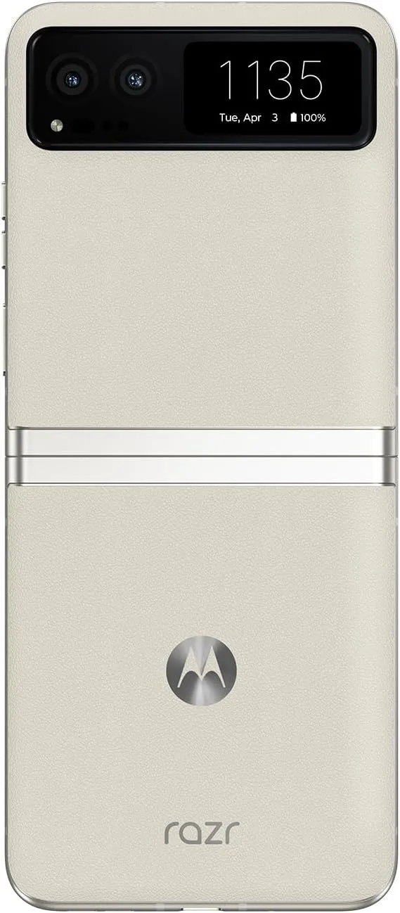 Motorola razr | 2023 | Unlocked | Made for US 8/128 | 32MP Camera | Vanilla Cream, 73.95 x 170.82 x 7.35mm