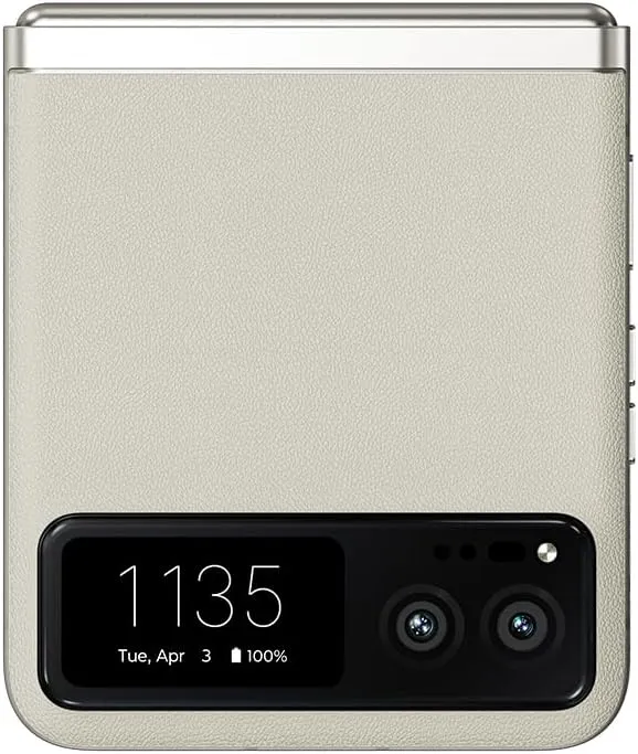 Motorola razr | 2023 | Unlocked | Made for US 8/128 | 32MP Camera | Vanilla Cream, 73.95 x 170.82 x 7.35mm